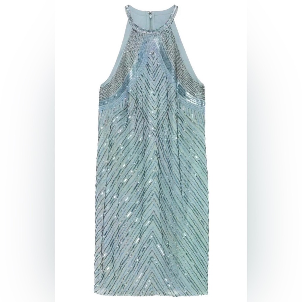 Gorgeous Ralph Lauren Women's Beaded Cocktail Dress NWT 🩵